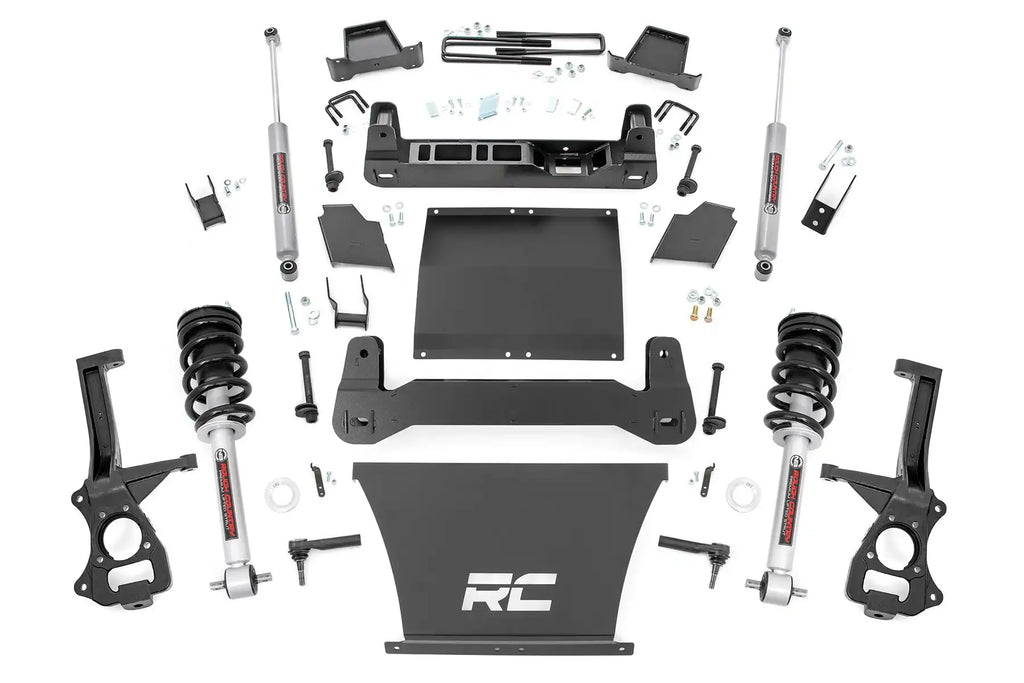 Kit de Levante con Suspensión 4" Chevrolet Silverado Trailboss (19-24) - Rough Country - DOBLETRACCION