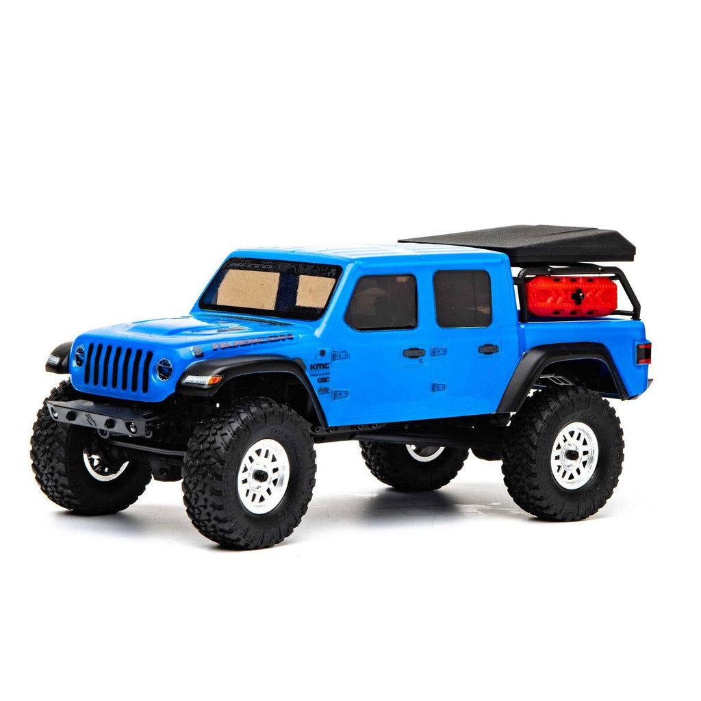 Auto a Control Remoto RC Jeep Wrangler Gladiator JT 1/24 4WD Azul - Axial