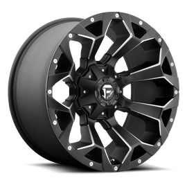 4 Llantas Assault D546 20X10 6X135/6x139 Milled Black F150  - Fuel - DOBLETRACCION