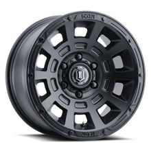 Cargar imagen en el visor de la galería, 4 Llantas Thrust 17x8.5 6x139 SMK SAT Black - Icon Alloys - DOBLETRACCION