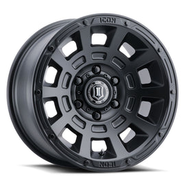 4 Llantas Thrust 17x8.5 6x139 SAT Black - Icon Alloys - DOBLETRACCION