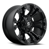 4 Llantas Vapor  D560 18x9 6X135/139 Negra F150/Silverado - Fuel