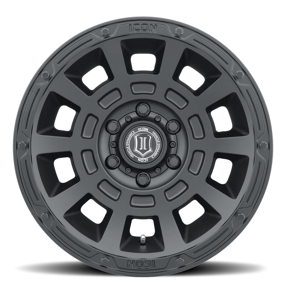 4 Llantas Thrust 17x8.5 6x139 SMK SAT Black - Icon Alloys - DOBLETRACCION