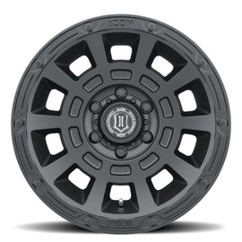 4 Llantas Thrust 17x8.5 6x139 SMK SAT Black - Icon Alloys - DOBLETRACCION