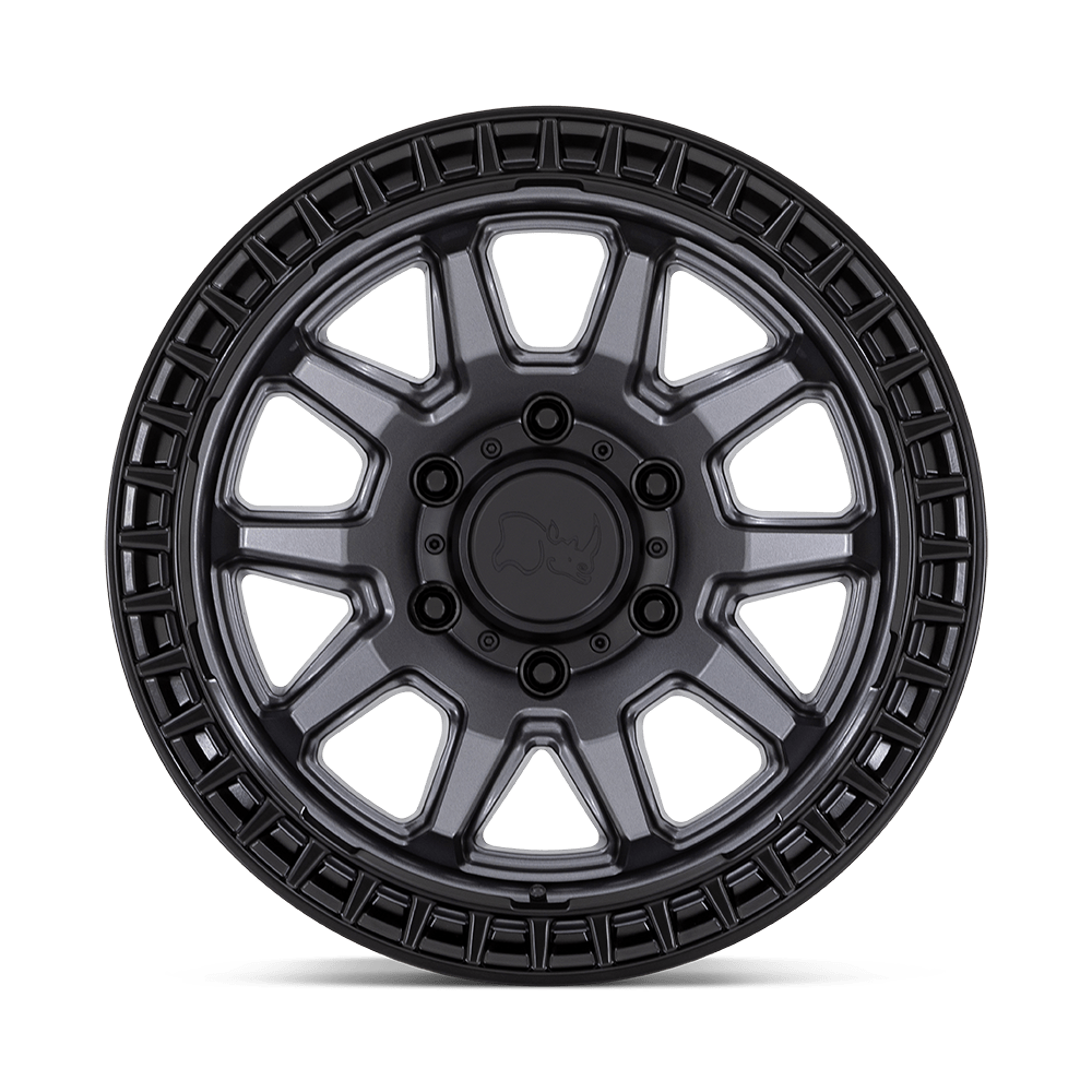 4 Llantas Calico 17x8,5 6x139 Mate GunMetal w/ Matte Black Lip - Black Rhino - DOBLETRACCION