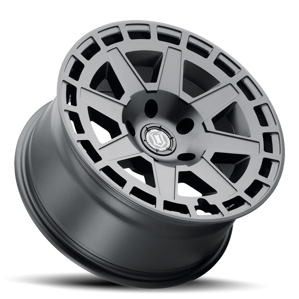 4 Llantas Compass 17x8.5 6x139 SAT Black - Icon Alloys - DOBLETRACCION
