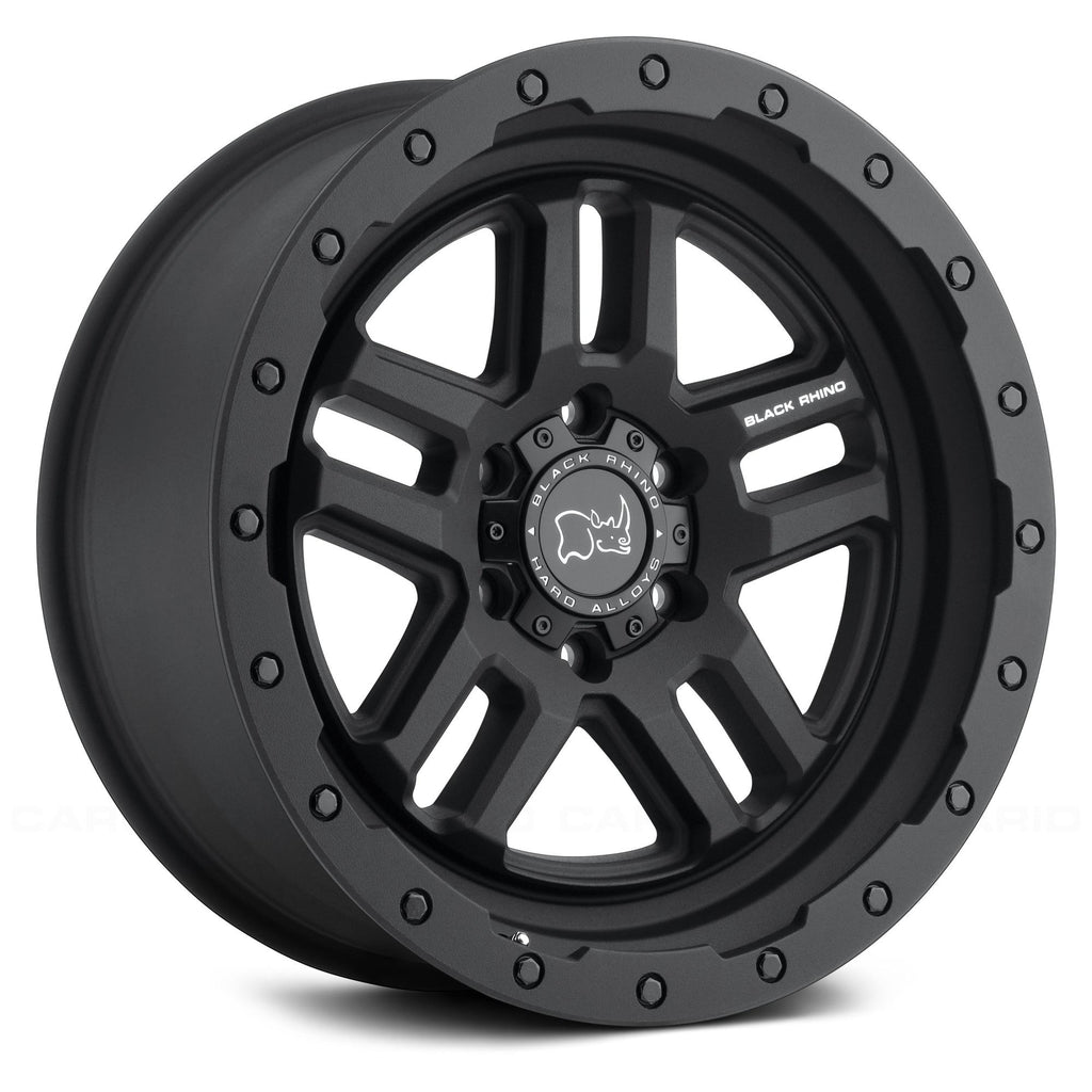 4 Llantas Barstow 17x9.5 6x139/12 Matte Black - Black Rhino