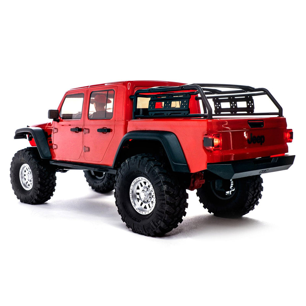 Auto a Control Remoto RC Jeep Wrangler Gladiator JT 1/10 4WD Rojo - Axial
