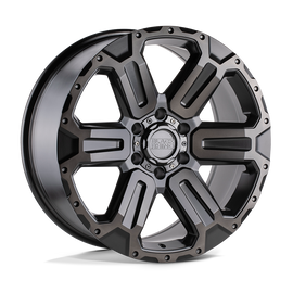 4 Llantas Wanaka 17X8.5 6X139 Matte GunMetal with Brushe - Black Rhino - DOBLETRACCION