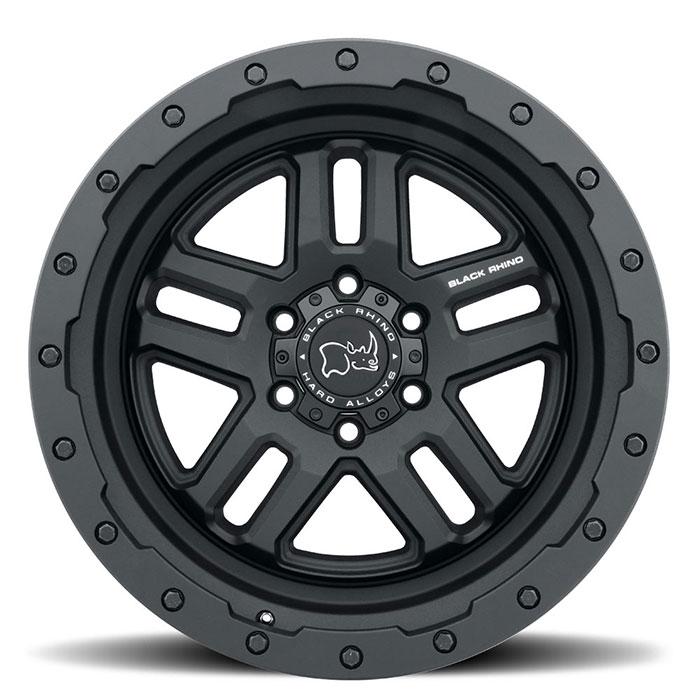 4 Llantas Barstow 17x9.5 6x139/12 Matte Black - Black Rhino