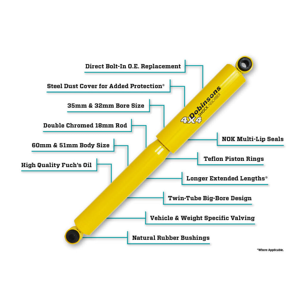 Kit de Suspensión 2 Nissan NP300 - Navara (15+) - Dobinsons - DOBLETRACCION