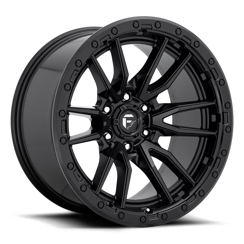 4 Llantas Rebel D679 17X9 6X139 Black  - Fuel - DOBLETRACCION