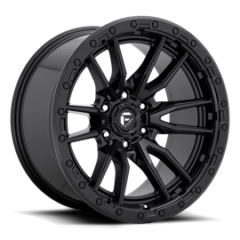 4 Llantas Rebel D679 17X9 6X139 Black  - Fuel - DOBLETRACCION