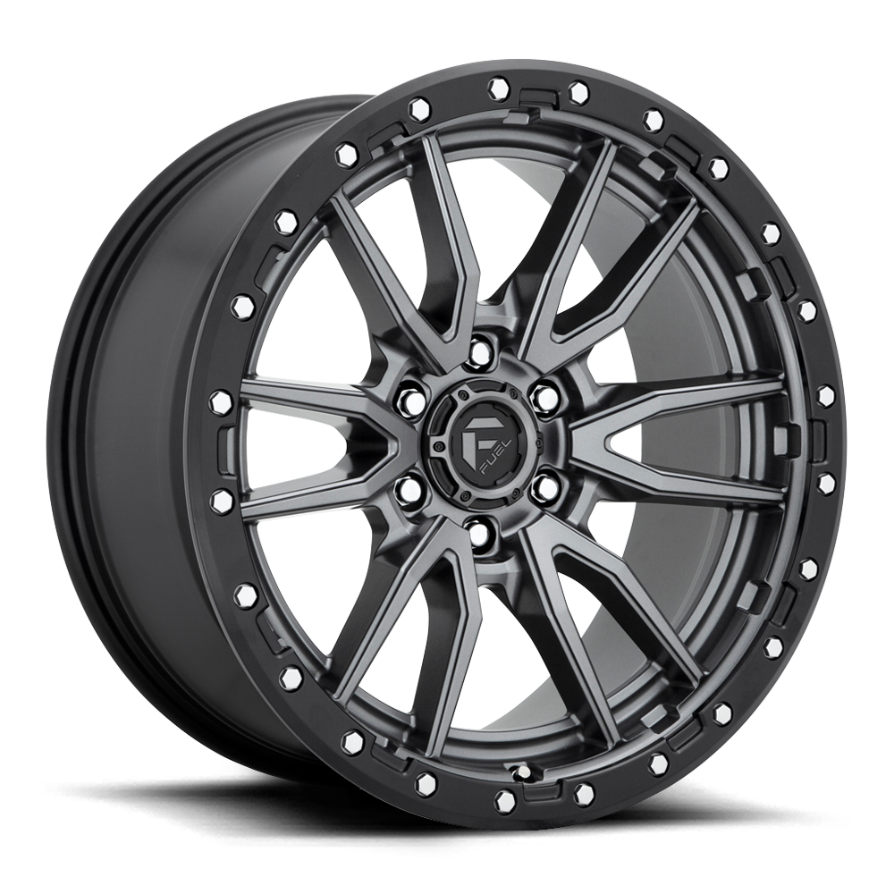 4 Llantas Rebel D680 17X9 6X139 Gris - Fuel - DOBLETRACCION