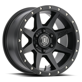 4 Llantas Rebound  17x8.5 6x139 SAT Black - Icon Alloys - DOBLETRACCION