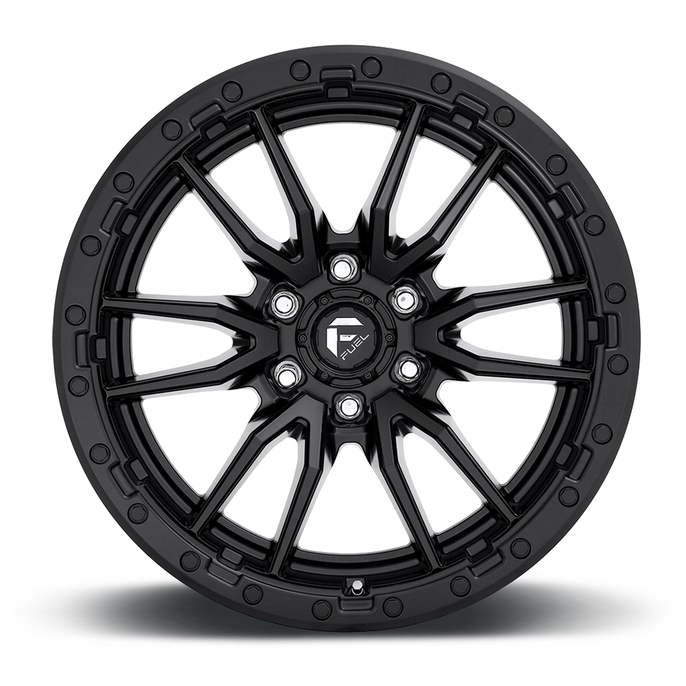 4 Llantas Rebel D679 17X9 6X139 Black  - Fuel - DOBLETRACCION