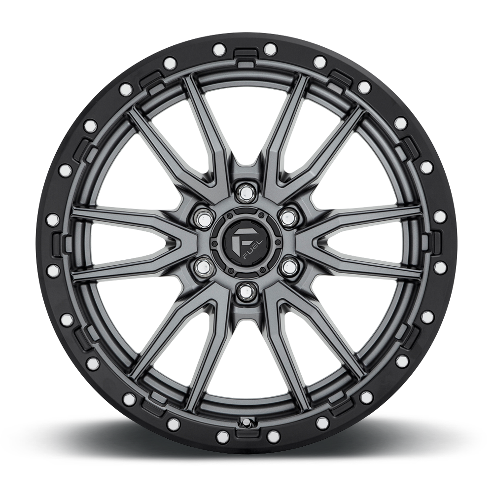 4 Llantas Rebel D680 17X9 6X139 Gris - Fuel - DOBLETRACCION