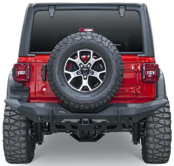 Parachoque Trasero Completo de Aluminio Jeep Wrangler JL (19+) - Rival 4x4 - DOBLETRACCION