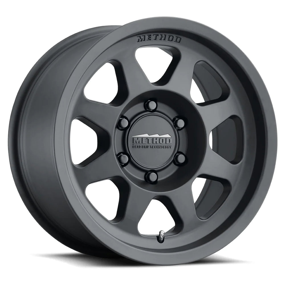 4 Llantas 701 17x9" 6x139 Matte Black BeadGrip - Method Wheels