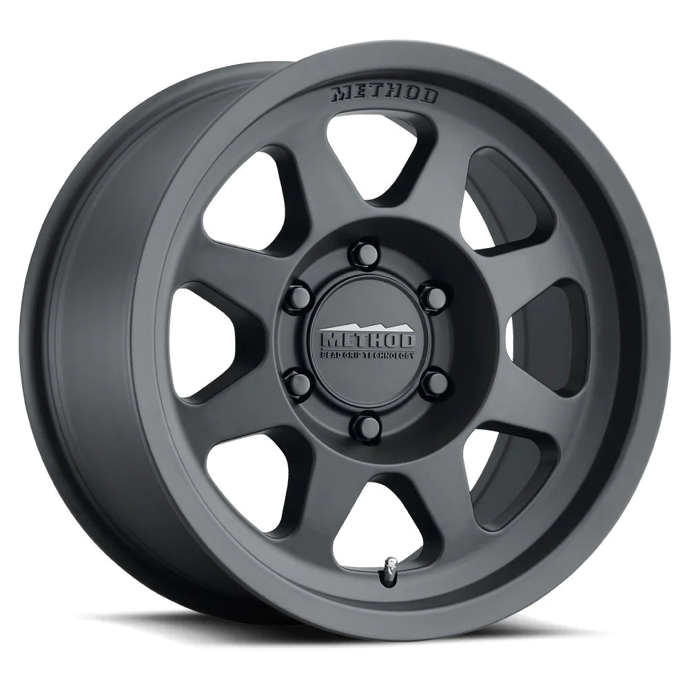 4 Llantas 701 17x9" 6x139 Matte Black BeadGrip - Method Wheels - DOBLETRACCION