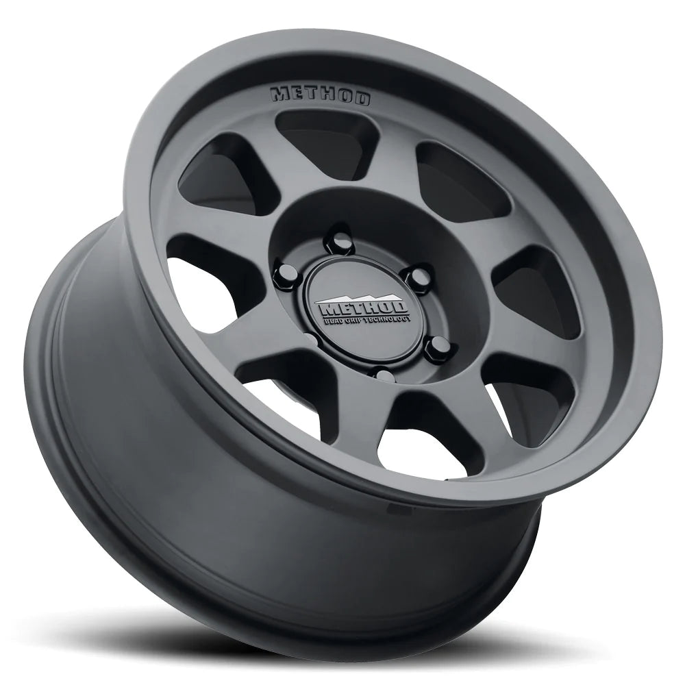 4 Llantas 701 17x9" 6x139 Matte Black BeadGrip - Method Wheels - DOBLETRACCION