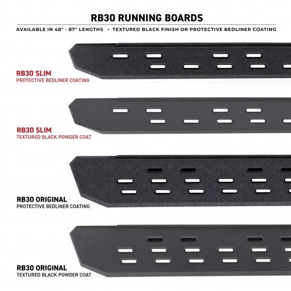 Pisadera RB30 Slim Chevrolet Silverado 1500 (19+) - Go Rhino - DOBLETRACCION