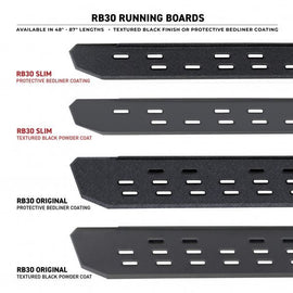 Pisadera RB30 Slim Chevrolet Silverado 1500 (19+) - Go Rhino - DOBLETRACCION