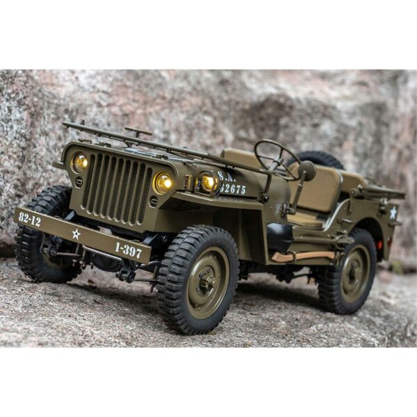 Auto a Control Remoto RC Jeep Militar 1/12 4WD Brushed RTR FMS - Axial