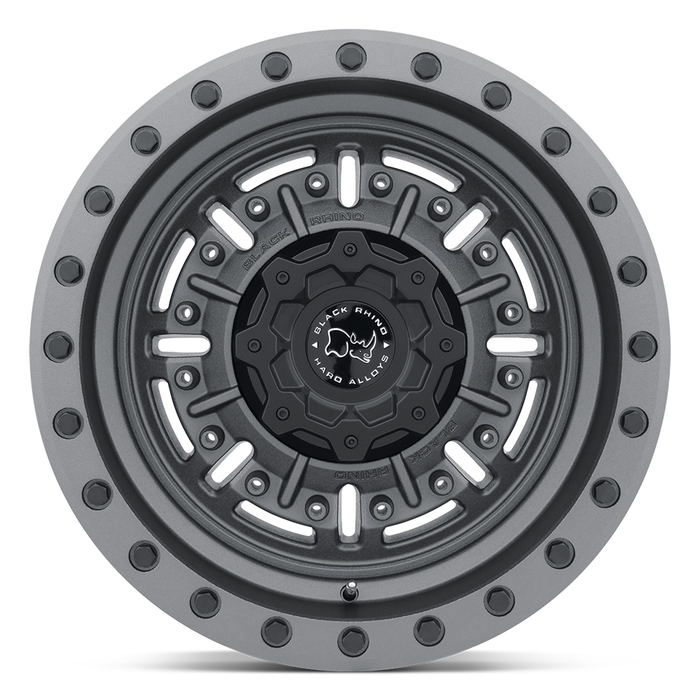 4 Llantas Abrams 17x8.5 6x139/-18 Textured Matte Gunmetal - Black Rhino