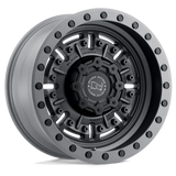 4 Llantas Abrams 17x8.5 6x139/-18 Textured Matte Gunmetal - Black Rhino