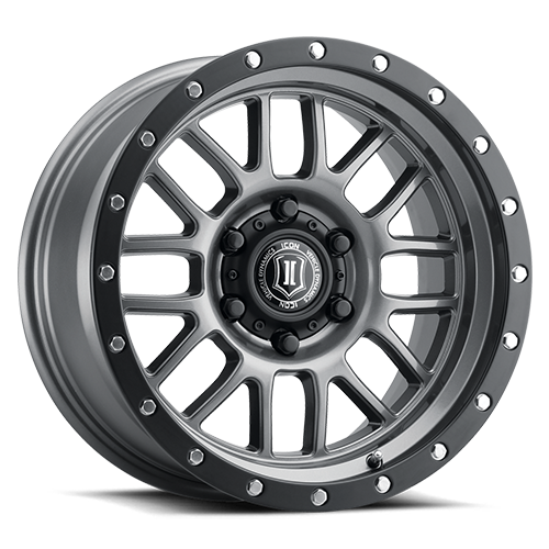4 Llantas Alpha 17X8.5 6X139 Gun Metal - Icon Alloys