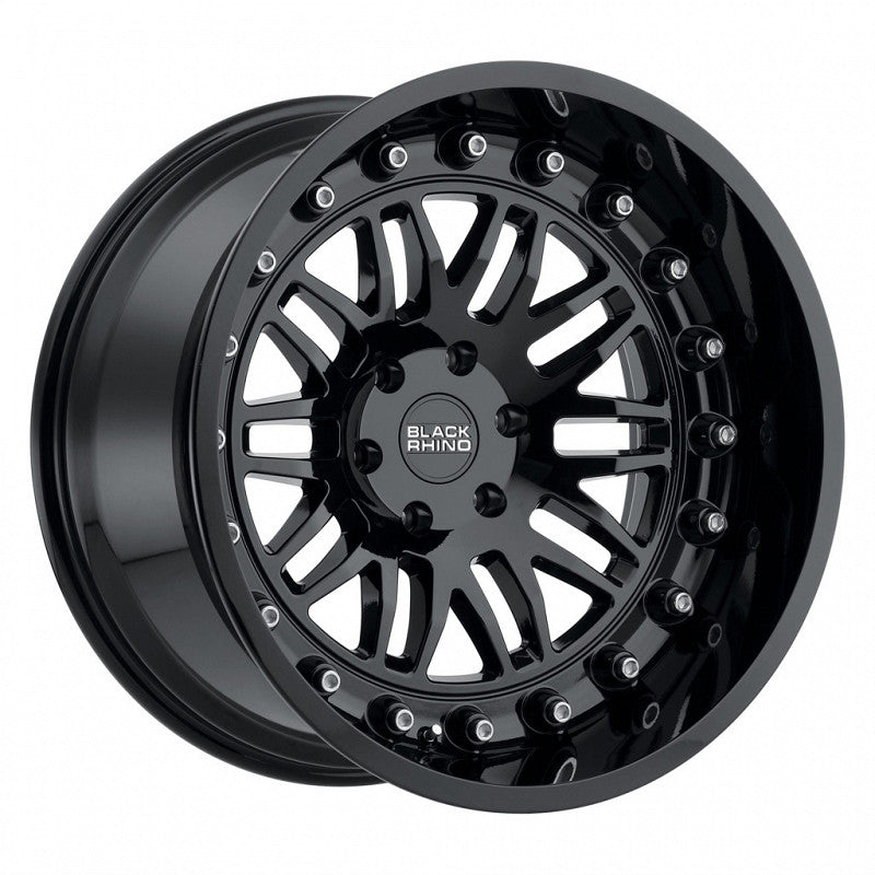 4 Llantas Fury 18x9.5 6x139 Gloss Black - Black Rhino - DOBLETRACCION