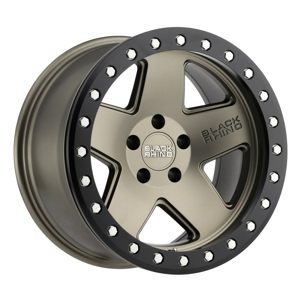 4 Llantas Crawler 17X8.5 6X139  Beadlock Matte Bronze - Black Rhino - DOBLETRACCION