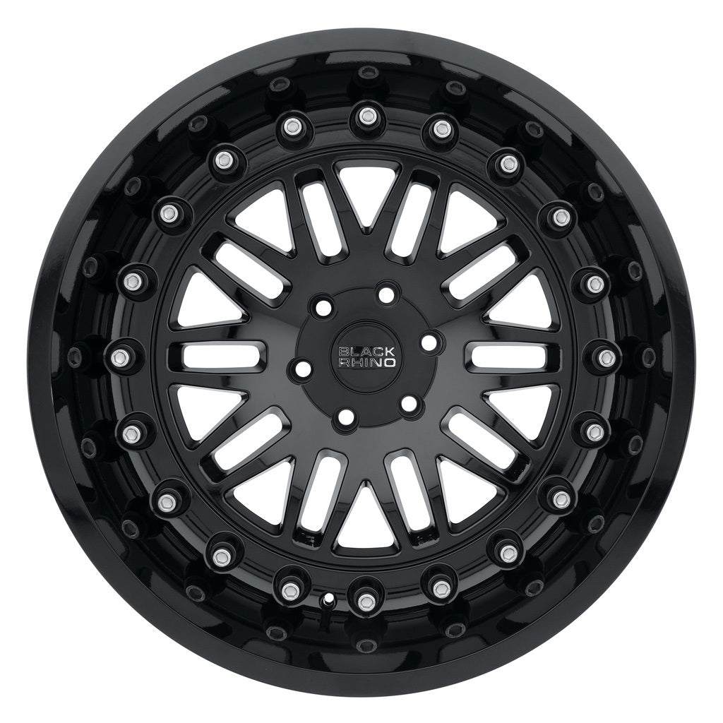 4 Llantas Fury 18x9.5 6x139 Gloss Black - Black Rhino - DOBLETRACCION