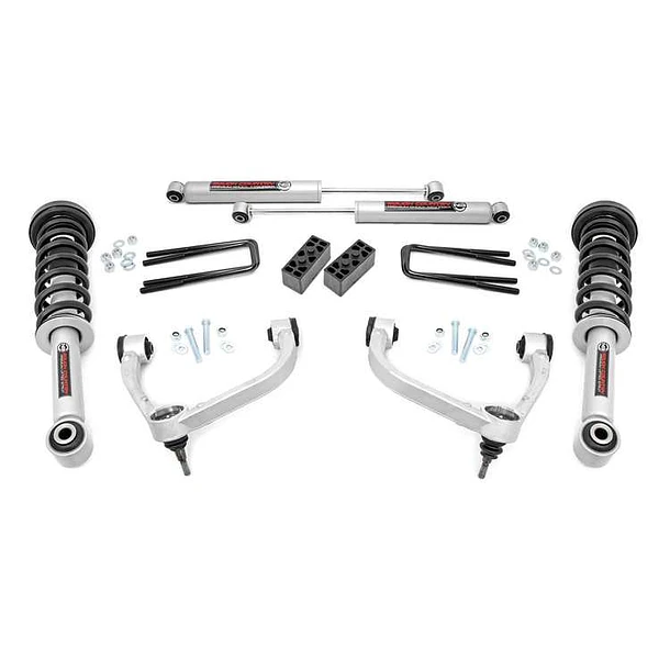 Kit de suspension Coilover 3″ con bandejas F150 (09-13) de Rough Country
