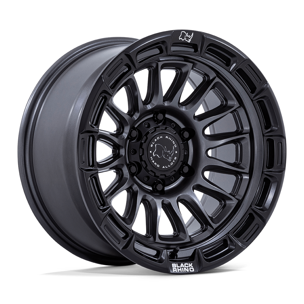 4 Llantas Rival 17x8.5 6x139/1  Matte Gunmetal / Matte Black- Black Rhino