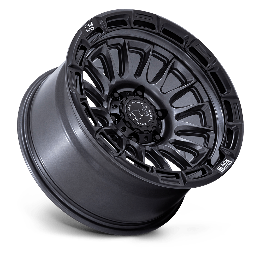 4 Llantas Rival 17x8.5 6x139/1  Matte Gunmetal / Matte Black- Black Rhino