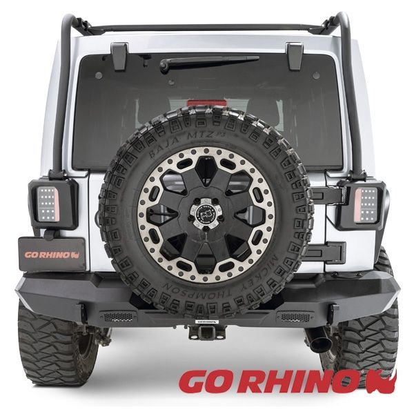 Bumper Trasero Trailline Straight Jeep Wrangler JL (18+) - Go Rhino
