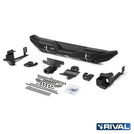 Parachoque Trasero Angosto de Aluminio Jeep Wrangler JL (19+) - Rival 4x4 - DOBLETRACCION