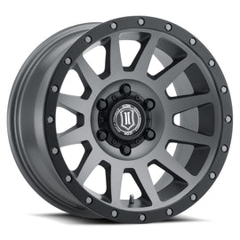 4 Llantas Compression 17x8.5 6x139 Titanium - Icon Alloys - DOBLETRACCION