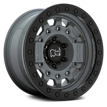 Cargar imagen en el visor de la galería, 4 Llantas Avenger 17X8.5 6X139 Beadlock Battleship Gray - Black Rhino - DOBLETRACCION