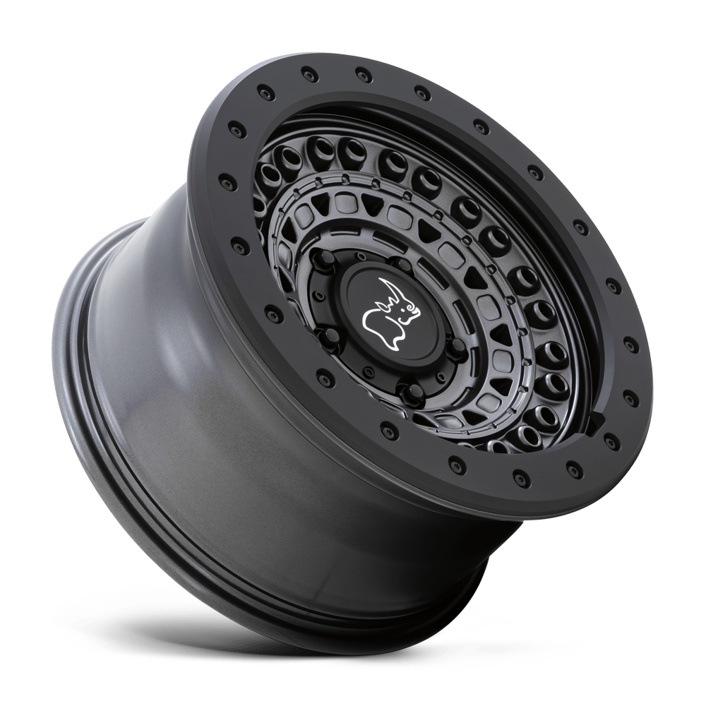 4 Llantas Barricade 17x8,5 6x139 GunBlack/Black Rock Guard - Black Rhino - DOBLETRACCION