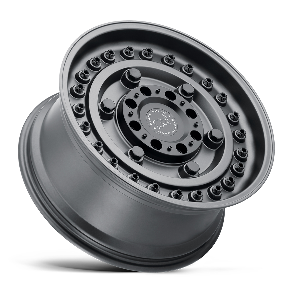 4 Llantas Armory 17X9.5 6X139 GunBlack - Black Rhino - DOBLETRACCION