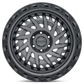 4 Llantas Shredder 18X9.5 6X139 Matte GunMetal  - Black Rhino - DOBLETRACCION