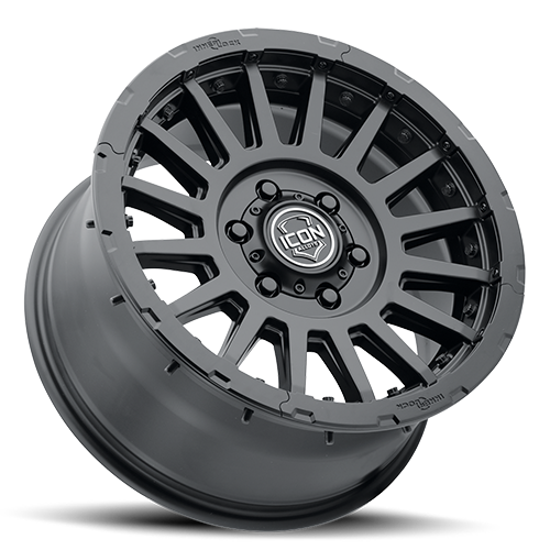 4 Llantas Recon 17X8.5" 6X139 Pro Satin Black - Icon Alloys