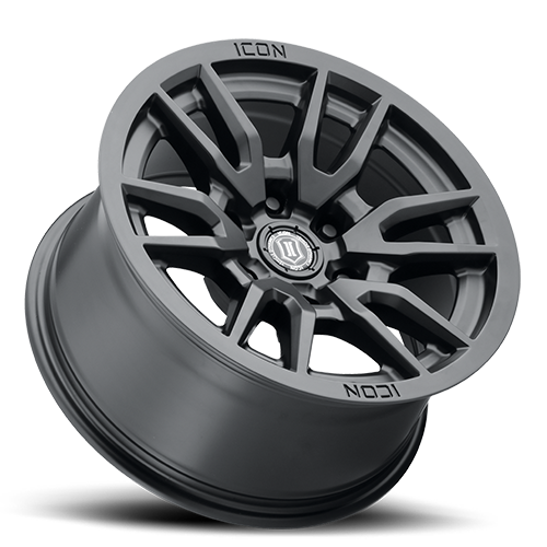 4 Llantas Vector 6 17X8.5 6X139 Satin Black - Icon Alloys