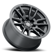 Cargar imagen en el visor de la galería, 4 Llantas Vector 6 17X8.5 6X139 Satin Black - Icon Alloys