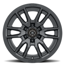 Cargar imagen en el visor de la galería, 4 Llantas Vector 6 17X8.5 6X139 Satin Black - Icon Alloys