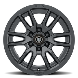 4 Llantas Vector 6 17X8.5 6X139 Satin Black - Icon Alloys