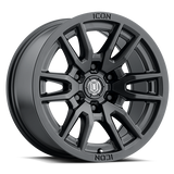 4 Llantas Vector 6 17X8.5 6X139 Satin Black - Icon Alloys